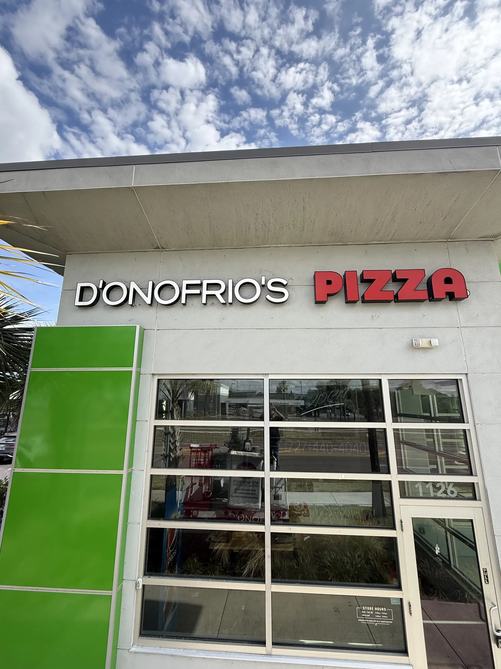 D'Onofrio's Pizza channel letters